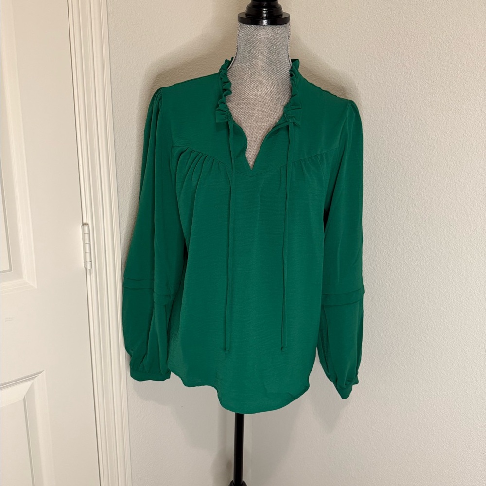 Floral & Ivy Green Women's Top | M